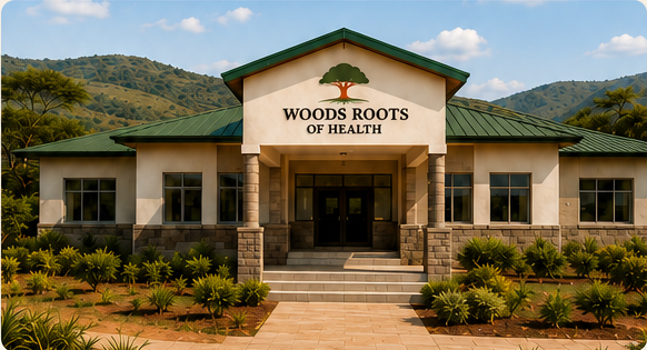 Architectural concept for Woods Roots of Health hospital